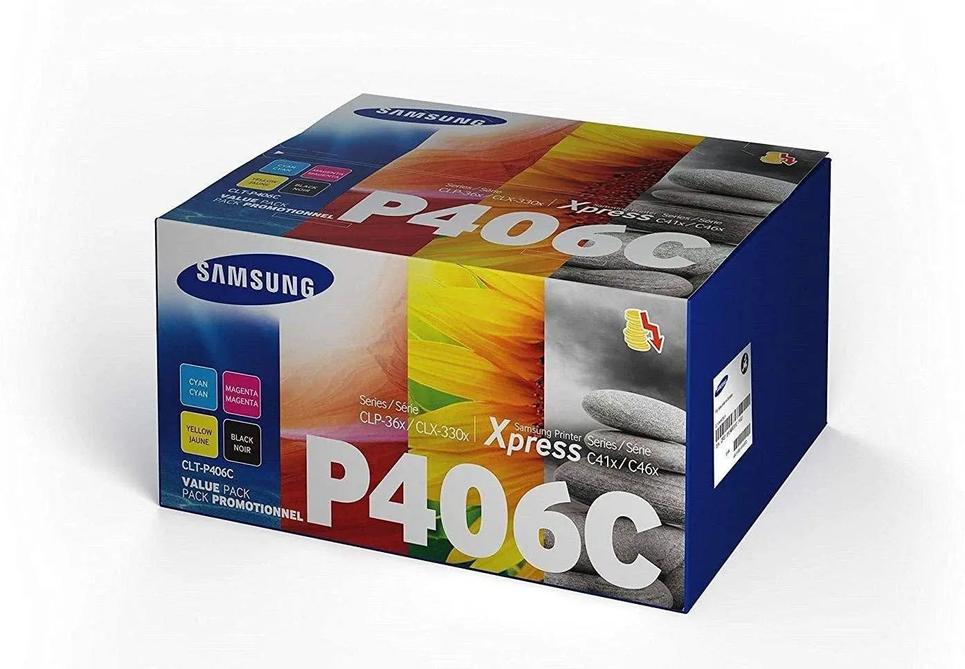 Samsung CLT-406 Genuine Toners for CLP-360/-365, CLX-3300/3305 Series Color Laser Printers - eBuy UAE