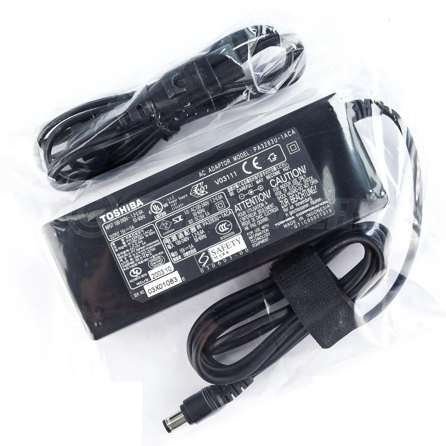 Original Toshiba PA3201U-1ACA, PA3283U-1ACA laptop ac adapter - eBuy UAE