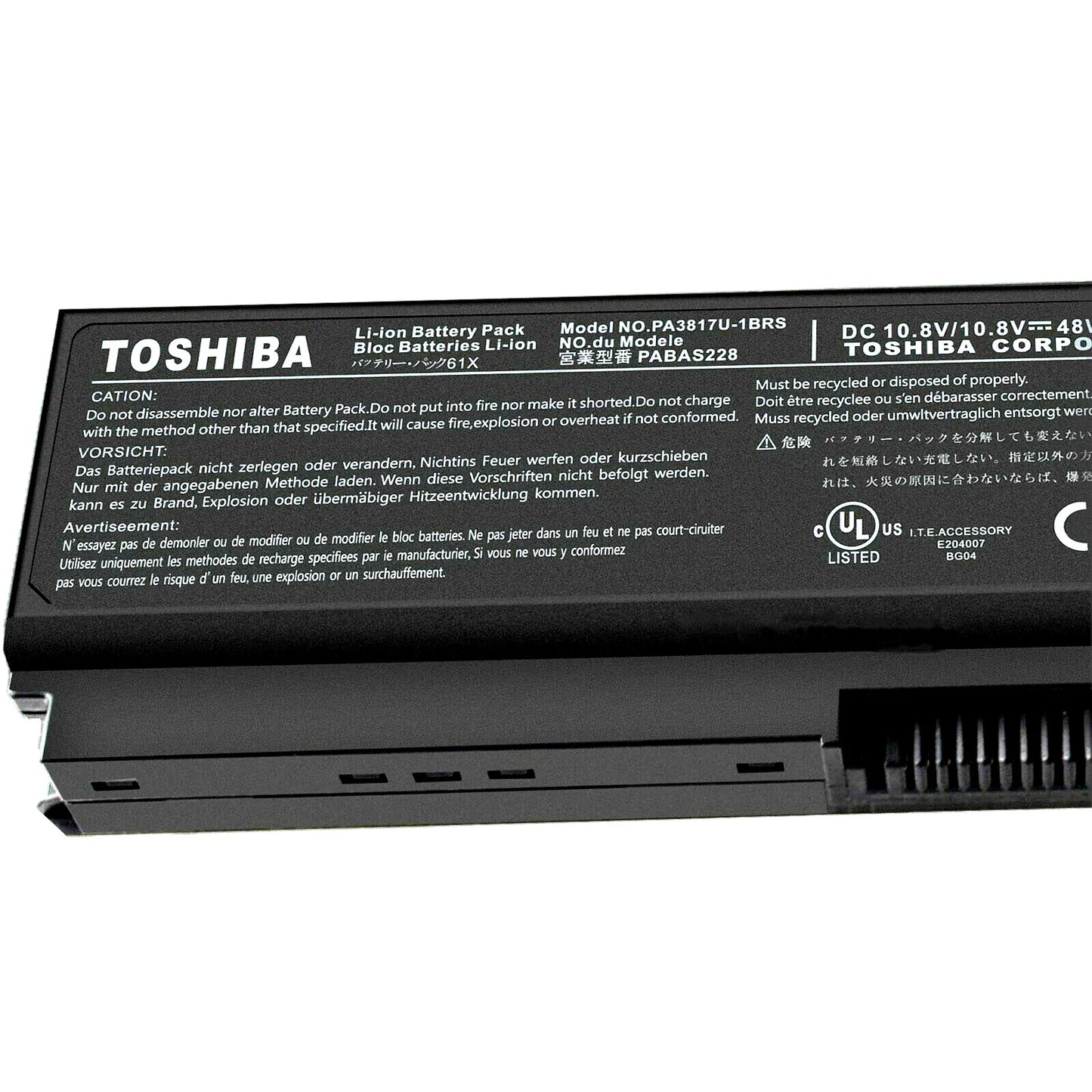 Original PA3634U-1BRS Toshiba Satellite Pro L630 Series, PA3728U-1BAS Laptop Battery - eBuy UAE