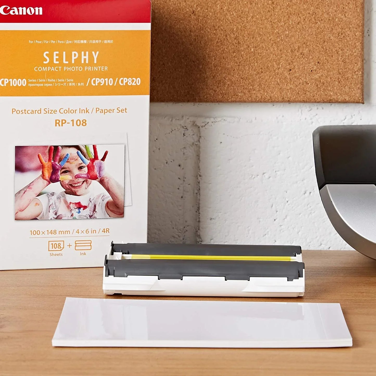 Canon RP-108 Color Ink/Paper Set, Compatible with Selphy CP910/CP820/CP1200/CP1300 - 108 Prints - eBuy UAE