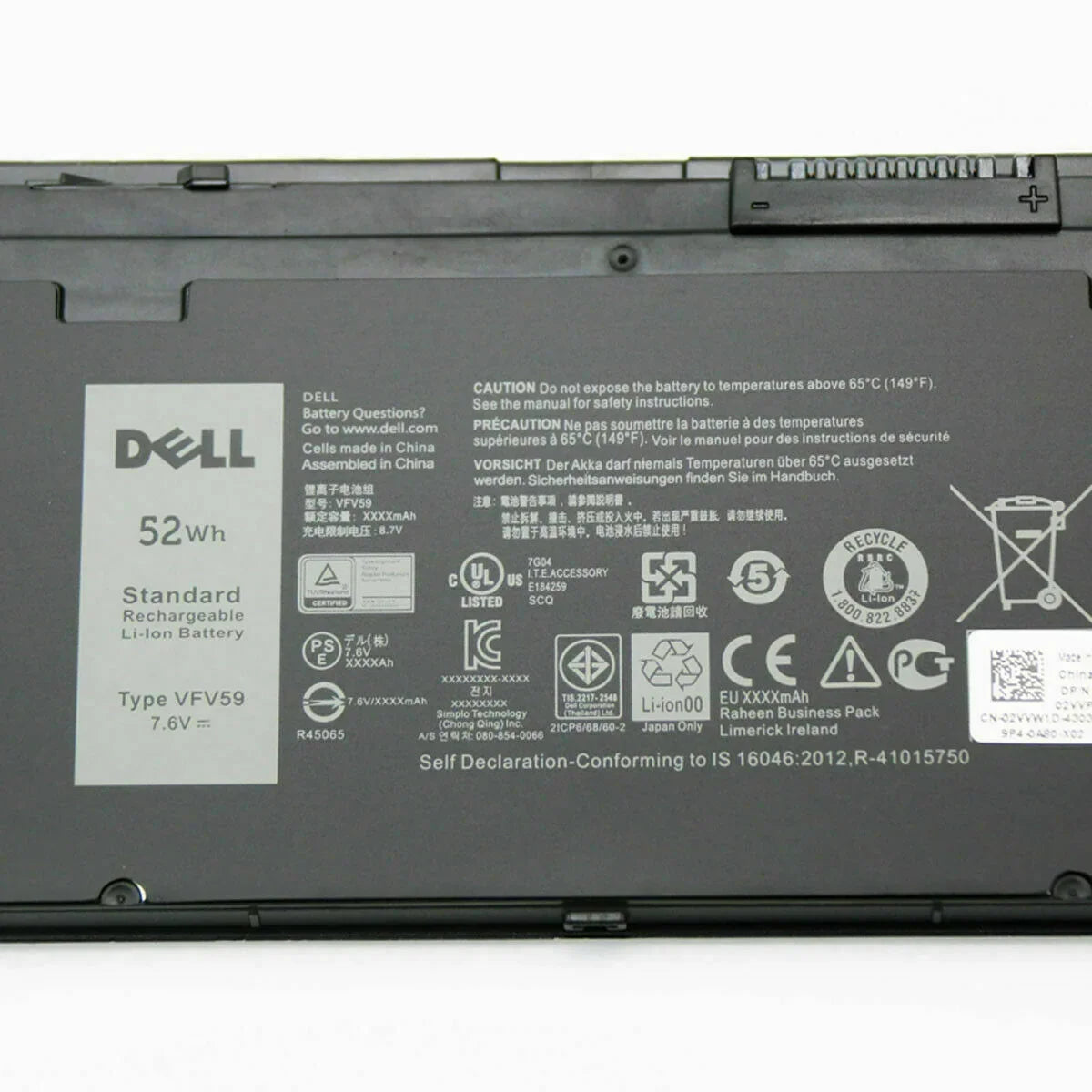 7.4V 52wh Original VFV59 W57CV GVD76 Dell Latitude E7240 E7250 W57CV 0W57CV GVD76 VFV59 Laptop Battery - eBuy UAE