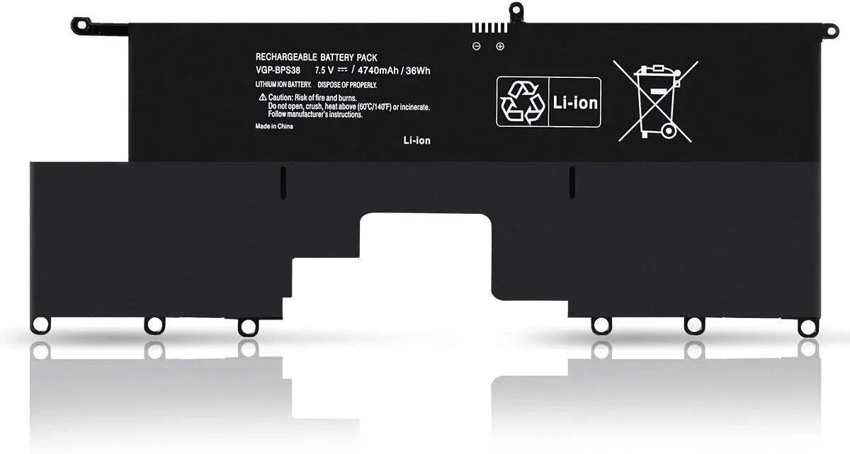 EliveBuyIND® 7.5V 36Wh VGP-BPS38 Laptop Battery for Sony Vaio SVP13 Pro 11 Pro 13 Series Laptop - eBuy UAE