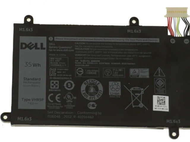 7.6V 35wh Original VHR5P DELL Latitude 11 5175 Tablet XRHWG 0XRHWG RHF3V Tablet Laptop Battery - eBuy UAE