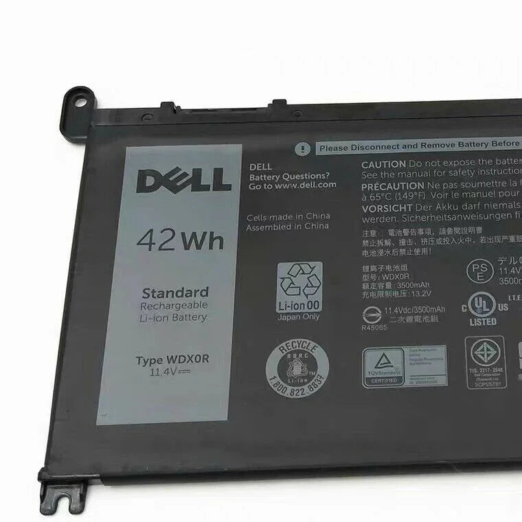 Original Dell Inspiron 13 WDXOR P75G001 P69G P69G001 P66F001 7579 7569 P58F and Inspiron 17 5765 5767 42Wh 4-cell 11.4V Battery - eBuy UAE