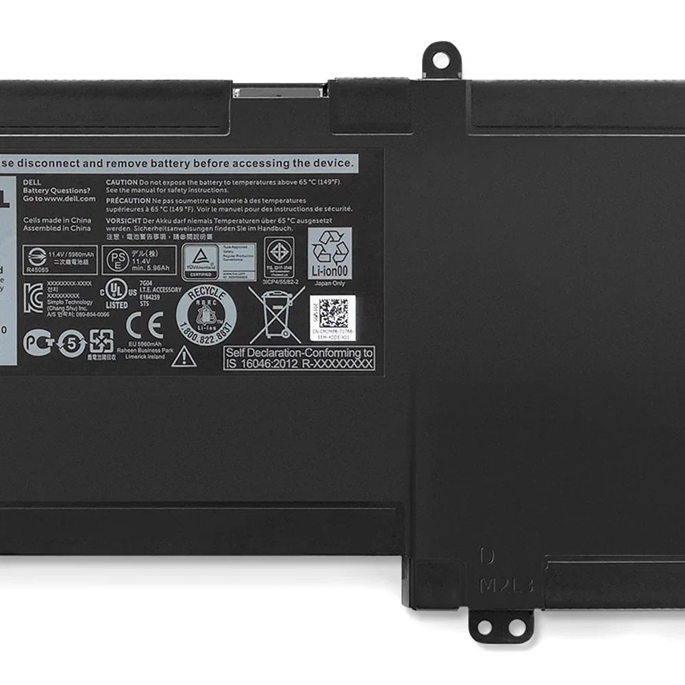 Original 67Wh Dell Chromebook 13 7310 92YR1 X3PH0 Laptop Battery - 6 cells - eBuy UAE