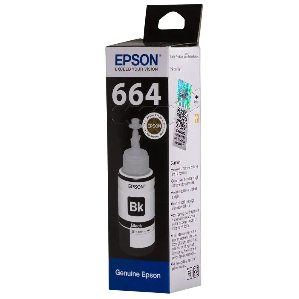 Epson T6641 Black Original Ink Tank for Printer, 70 ml - eBuy UAE