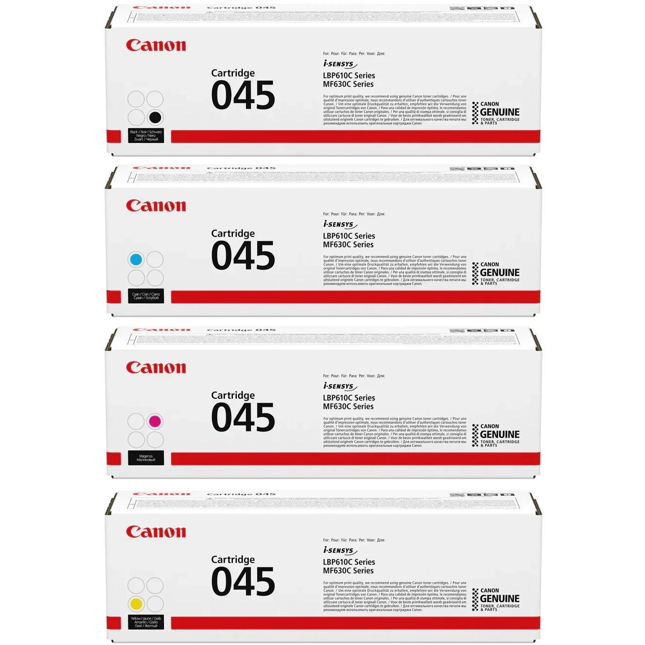 Canon 045 Toner Cartridge for LBP611Cn 613Cdw MF635Cx MF633Cdw MF631Cn - eBuy UAE