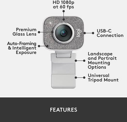Logitech Creators StreamCam, 1080 HD/60Fps Video Resolution, With USB-C, For Streaming and Content Creation, Graphite | 960-001298/960-001286/960-001281 - eBuy UAE