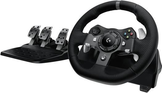 Logitech G920 Driving Force Racing Wheel & Floor Pedals, Real Force Feedback, Stainless Steel Paddle Shifters, Leather Steering Wheel Cover for Xbox Series X|S, Xbox One, PC, Mac, Black | 941-000124 - eBuy UAE