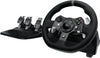 Logitech G920 Driving Force Racing Wheel & Floor Pedals, Real Force Feedback, Stainless Steel Paddle Shifters, Leather Steering Wheel Cover for Xbox Series X|S, Xbox One, PC, Mac, Black | 941-000124