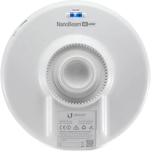 Ubiquiti Networks NBE-5AC-GEN2 NanoBeam ac Gen2 airMAX ac CPE with Dedicated Management, 450+ Mb/s Throughput, 2 x 10/100/1000 ETH Ports, Wi-Fi Radio for Mgt, White | NBE-5AC-GEN2 - eBuy UAE