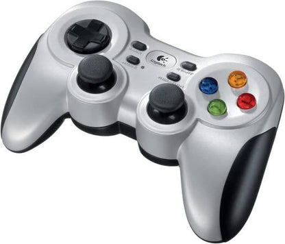 Logitech G F710 Wireless Gamepad, 2.4 Ghz Wireless With Usb Nano-Receiver, Controller Dual Vibration Feedback, 4 Switch D-Pad, Pc/Steam/Windows/Androidtv - Grey/Blue - eBuy UAE