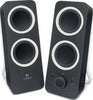 Logitech Multimedia Speakers Z200 with Stereo Sound for Multiple Devices (Midnight Black) | 980-000812 - 980-000810