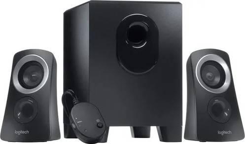 Logitech Speaker System Z313, 3.5mm Input, 15W Subwoofer, 2* 5W Satellites, Black | 980-000447 - eBuy UAE