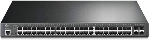 TP-Link 52 Port Gigabit L2+ Managed PoE Switch, 384W Power Budget, 48x RJ45 Ports, 4 x SFP Slots, PoE Auto Recovery, Omada SDN Integrated, IPv6, Static Routing, Black | TL-SG3452P - eBuy UAE