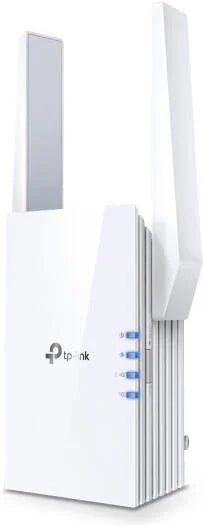 TP-link RE705X AX3000 Mesh WiFi 6 Dual Band Extender, Up to 2402 Mbps Speed, Built-In Access Point Mode, MU-MIMO, Double Channel Speed3 with HE160, Works with Any WiFi Router, White | RE705X - eBuy UAE