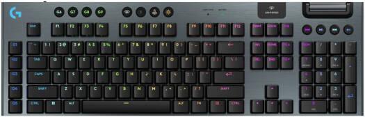 Logitech G915 X LIGHTSPEED Mechanical Keyboard, Tactile Switches, Double-Shot PBT Keycaps, LIGHTSYNC RGB Illumination, Low Carbon Aluminum, FSC Material, Tri-Mode Connectivity, Black - eBuy UAE