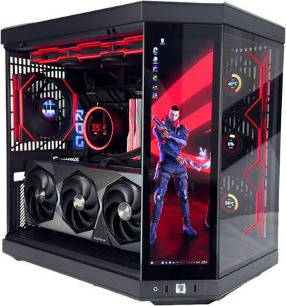 Cyber X Gaming PC - Intel Core Ultra 9 285K 24 Cores 24 Threads, NVIDIA RTX 5080 16GB, 32GB DDR5 RAM 7000MHz, 2TB SSD Gen 4, 1000W PSU, 360mm Liquid Cooler, Wi-Fi + BT - eBuy UAE