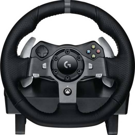 Logitech G920 Driving Force Racing Wheel & Floor Pedals, Real Force Feedback, Stainless Steel Paddle Shifters, Leather Steering Wheel Cover for Xbox Series X|S, Xbox One, PC, Mac, Black | 941-000124 - eBuy UAE