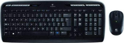 Logitech MK330 Wireless Keyboard & Mouse Combo, Comfortable Typing with Low-profile Keys, Advanced 2.4 Ghz Wireless, Extended Battery Life, Arabic English Layout, Black | 920-003983