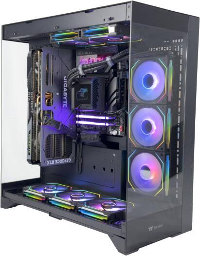 TitanX Gaming PC - AMD Ryzen 9 9950X3D 16 Cores 32 Threads, NVIDIA RTX 5080 16GB, 32GB DDR5 RAM 6000MHz, 2TB SSD Gen 5, 1200W 80 Plus PSU, 360mm Liquid Cooler, Wi-Fi + BT - eBuy UAE