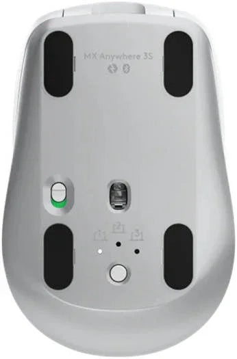 Logitech MX Anywhere 3S Compact Wireless Mouse, Fast Scrolling, 8K DPI Any-Surface Tracking, Quiet Clicks, Programmable Buttons, USB C, Bluetooth, Windows, Linux, Chrome, Mac - Pale Grey| 910-006930 - eBuy UAE