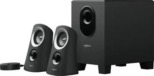 Logitech Speaker System Z313, 3.5mm Input, 15W Subwoofer, 2* 5W Satellites, Black | 980-000447 - eBuy UAE