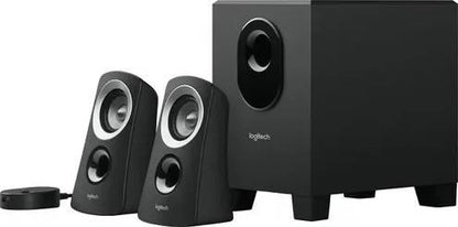 Logitech Speaker System Z313, 3.5mm Input, 15W Subwoofer, 2* 5W Satellites, Black | 980-000447 - eBuy UAE