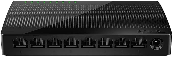 Tenda SG108 8-Port Gigabit Desktop Switch, 8*10/100/1000 Base-T Ethernet Ports, 16Gbps - eBuy UAE