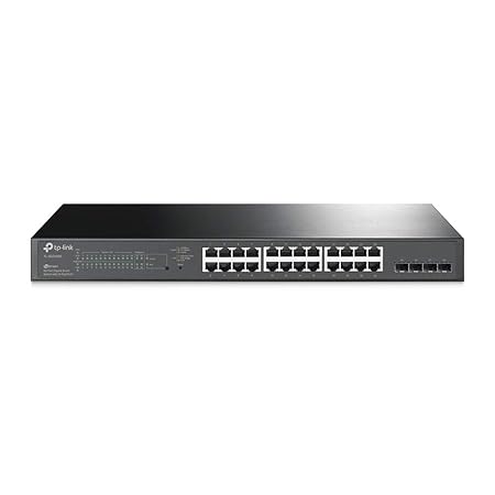 TP Link SG2428P JetStream 28-Port Gigabit Smart Switch with 24-Port PoE+ Centralized Cloud Management,4 SFP Slots,Omada SDN, and Intelligent Monitoring 250Watt budget - eBuy UAE