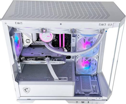 Cyber Gaming PC - AMD Ryzen 7 7700X 8 Cores 16 Threads, NVIDIA RTX 4070 12GB, 16GB DDR5 RAM 5600MHz, 1TB SSD Gen 4, 650W 80 PLUS PSU, 360mm Liquid Cooler, Wi-Fi + BT - eBuy UAE