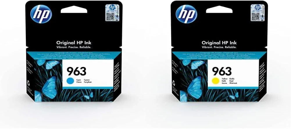 Hp 963 Cyan Original Ink Cartridge [3Ja23Ae] | Works With Officejet Pro 9010, 9013, 9020, 9023 Printers, Standard - eBuy UAE