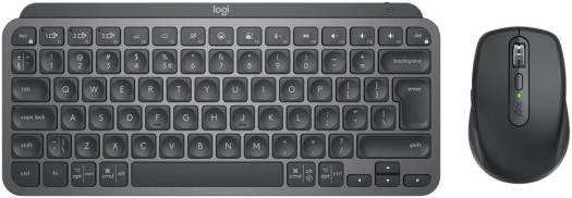 Logitech MX Keys Mini Keyboard & Mouse Combo, Bluetooth 5.0 LE & Logi Bolt USB Receiver Connectivity, 1500mAh Keyboard & 500mAh Mouse Battery, US International Layout, Graphite - eBuy UAE