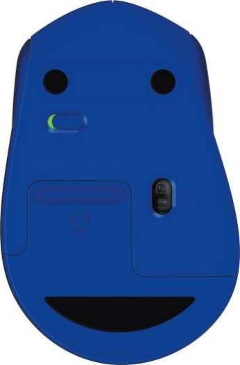 Logitech M330 Silent Plus Wireless Large Mouse, 2.4 GHz Wireless Connectivity, 1000 dpi Optical Sensor, Up to 10m Range, Quiet Buttons & Scroll Wheel, Up to 24Mo Battery Life, Blue | 910-004910