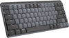 Keyboards Logitech MX Mechanical Mini Keyboard, Clicky Backlit Keys, Bluetooth Connectivity, Low-Profile Keycaps, QWERTY ISO Layout Design, USB-C Charging, 15 Days Battery Life, Gray