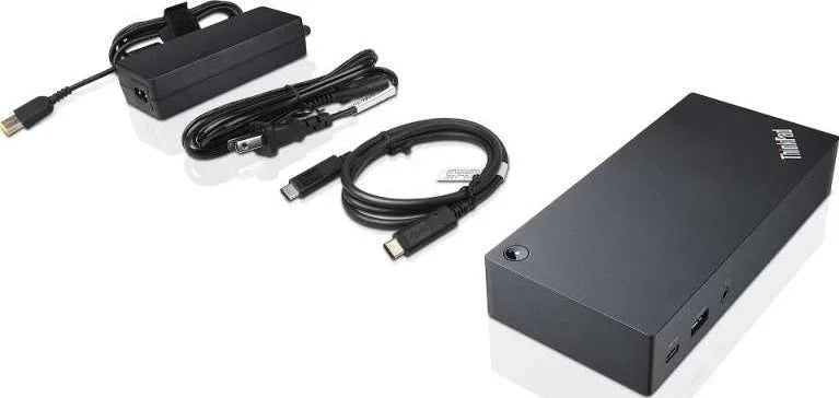 Lenovo ThinkPad USB-C Dock (DP, VGA, USB 3.0, USB 2.0, USB-C, Ethernet, Stereo / Mic, Lock Slot) | 40A90090UK / 49A90090UK - eBuy UAE