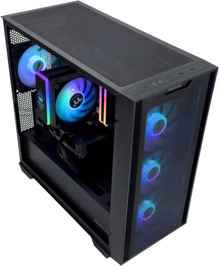 POWERMICRO Gaming PC With RTX 4060 - Intel Core i5-14400F 10 Cores 16 Threads, NVIDIA RTX 4060 8GB, 16GB DDR5 RAM 5600MHz, 1TB SSD Gen 4, 650W 80 PLUS PSU, Tower CPU Cooler, Windows 11 Pro - eBuy UAE