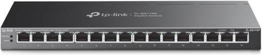 TP-Link 16-Port Gigabit Desktop Switch, 16× 10/100/1000 Mbps RJ45 Ports, Port Polarization, 120W PoE Budget, Up to 820 Transmission Distance, Isolation Mode & Priority Mode, Black | TL-SG116P - eBuy UAE