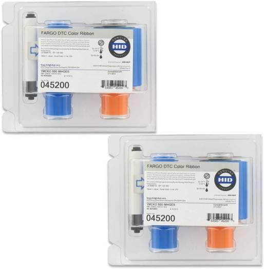 Fargo 45200 YMCKO Color Ribbon for DTC4500 & DTC4500e Printers 500 Prints - 2 Pack - eBuy UAE