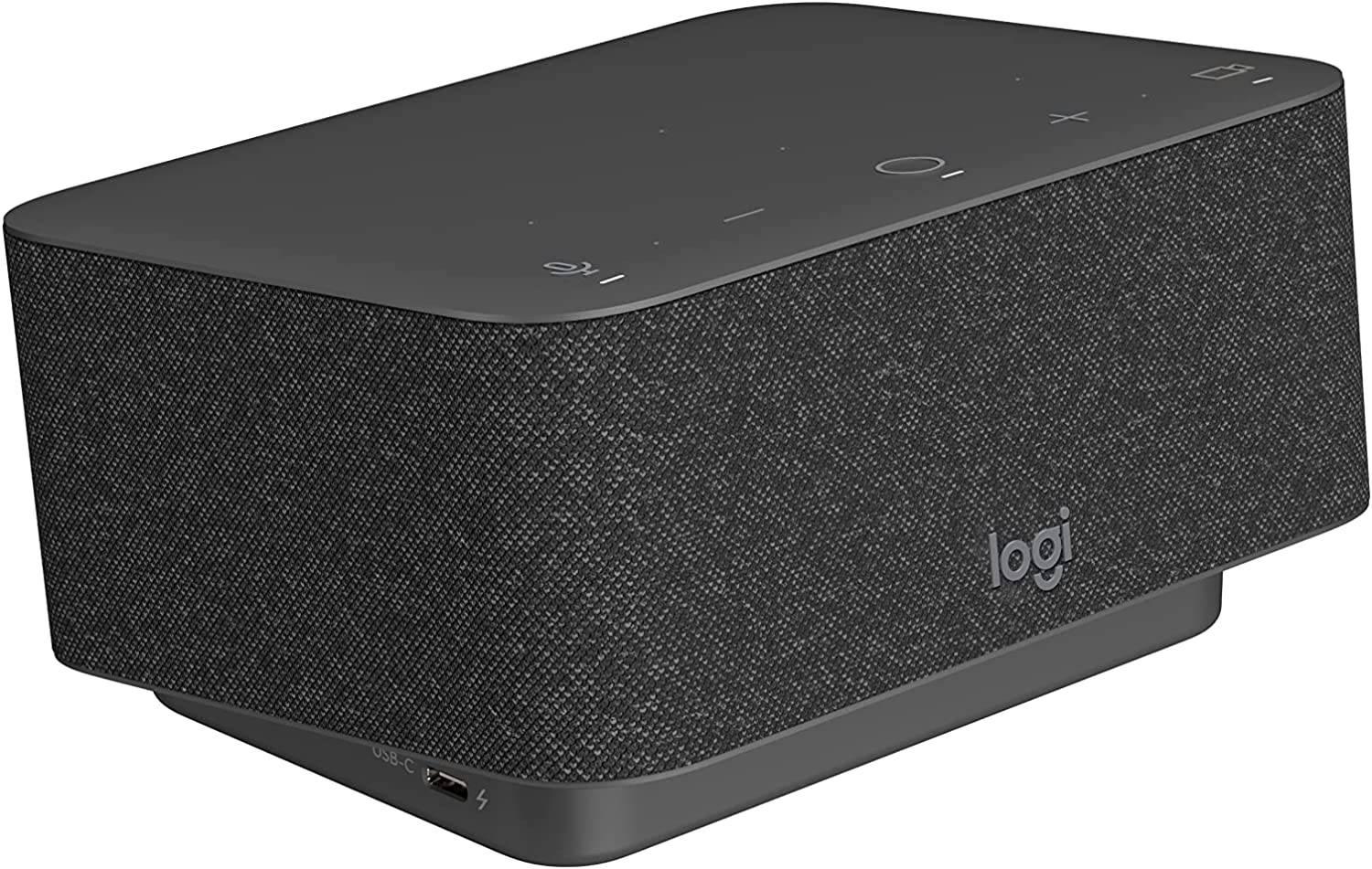 Logitech UC Video Conferencing Dock, Bluetooth, Integrated Speaker, Built In Microphone, 100 Watt Charging, 55mm Audio Drivers, Smart Audio Switch, 60 - 20000Hz Frequency Range, Graphite | 986-000024 - eBuy UAE