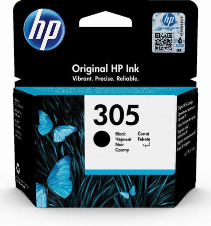 Hp 305 Black Original Ink Cartridge [3Ym61Ae] | Works With Hp Deskjet 2700, 2730, 4100 Printers
