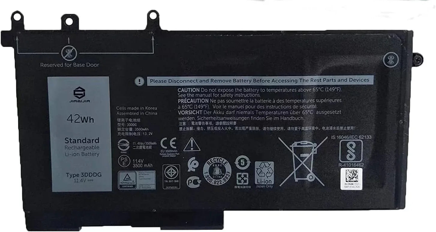eBuyUAE 3DDDG Dell Laptop Battery Compatible with 5280 5288 5480 5490 5580 5590 5491 5591 5488 5495 Precision 3520 3530 Series 080JT9 03VC9y - eBuy UAE