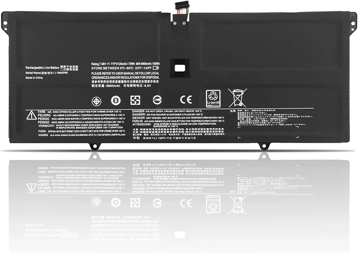 eBuyUAE L16M4P60 Lenovo Laptop Battery Compatible with 920-13IKB Glass 80Y7 80Y8 80Y7002FFR 80Y700BNPB 80Y700G7PB 80Y70033 0GE 80YY 8001BGE 80Y80029GE - eBuy UAE