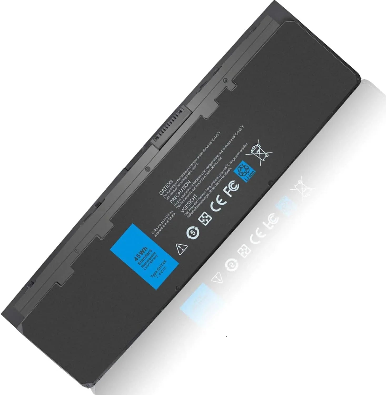 eBuyUAE WD52H Dell Laptop Battery Compatible with X01 PT1 GVD76 HJ8KP VFV59 KWFFN JN0J1 J31N7 GD076 F3G333 NCVF00 W57CV 451-BBFS 451-BBFW 451-BBFX - eBuy UAE