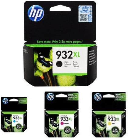 HP High Yield Ink Cartridge Bundle, 932-933XL - Black/Cyan/Magenta/Yellow - eBuy UAE