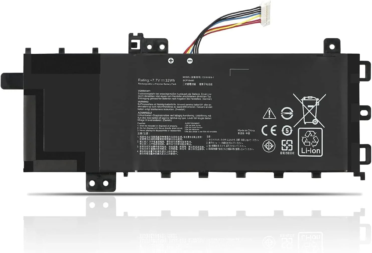 eBuyUAE C21N1818-1 ASUS Laptop Battery Compatible with 15 F512FA F512DA F512JA X512DA X512JA F512FB F512FJ F512FL F512UA X512FA X512FB X512FJ X512FL X512JF X512JP X512DK R564DA R564FA R564JA - eBuy UAE