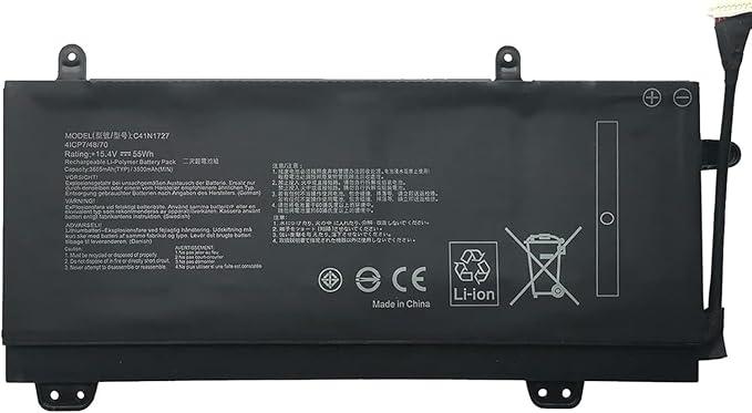 eBuyUAE C41N1727 ASUS LAPTOP BATTERY COMFORTIABLE FOR 55WH Zephyrus M GM501 GM501G GM501GM GM501GS GU501 GU501GM GM501GM-WS74 GM501GS-XS74 GM501GS-EI015T - eBuy UAE