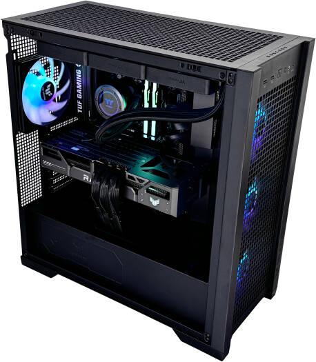Thunderstrike Pro Gaming PC - AMD Ryzen 7 9800X3D 8 Cores 16 Threads, AMD Radeon RX 9070 XT OC 16GB, 32GB DDR5 RAM 6400MHz, 1TB SSD Gen 4, 750W Gold PSU, 360mm Liquid Cooler, Wi-Fi + BT - eBuy UAE