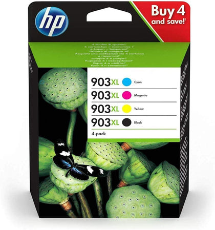 HP 3HZ51AE 903XL High Yield Original Ink Cartridges, Black/Cyan/Magenta/Yellow, Multipack - eBuy UAE