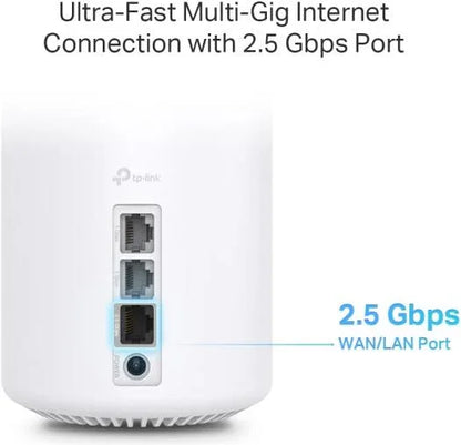 TP-Link Deco X80 AX6000 Whole Home WiFi 6 Mesh Gateway, Built-in 5G+ Modem, 2.5G Internet Port, 4G VoLTE / 5G Fixed-Line,Connect Up to 200 Devices, HomeShield Security, Pack of 3, White | Deco X80-5G - eBuy UAE